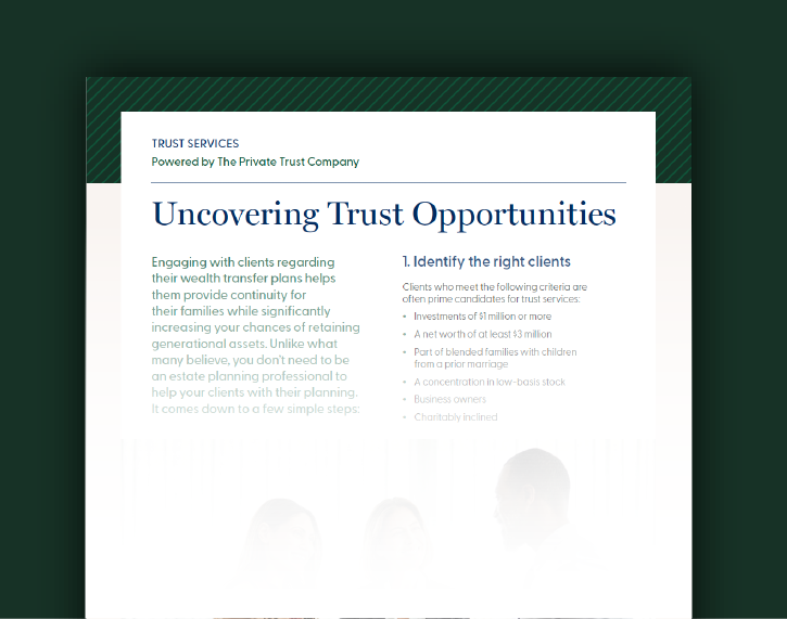 Uncovering Trust Opportunities